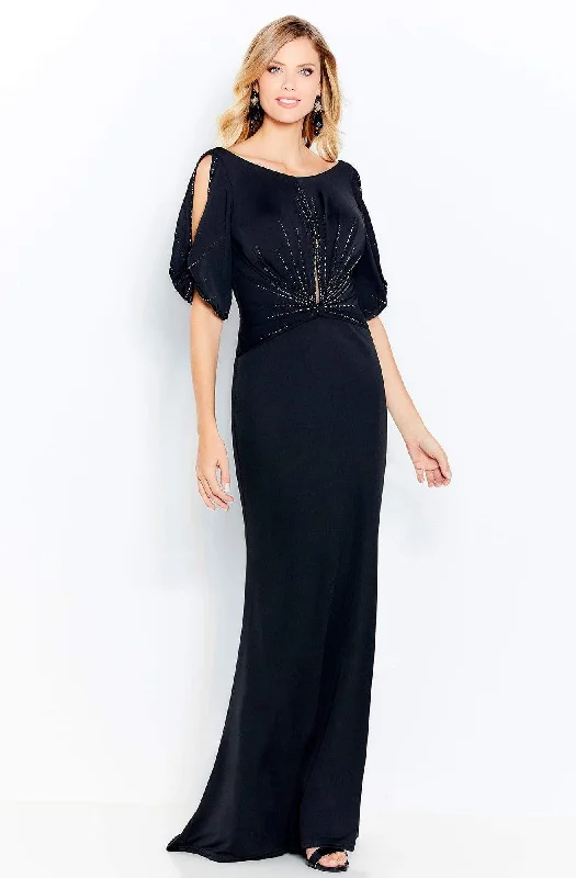 Latest Fashion Cameron Blake - 120609 Bateau Sheath Evening Gown