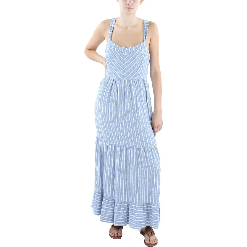 Women's Clothing Stores Z Supply Womens Striped Long Maxi Dress