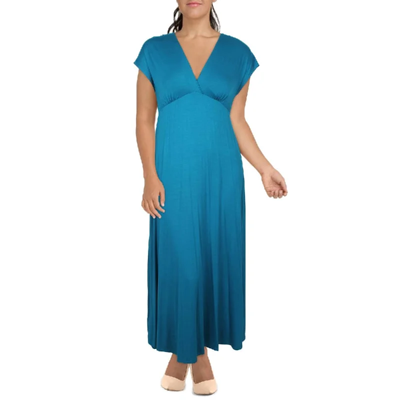 Women's Clothing Sale 24seven Comfort Apparel Womens Surplice Rayon Maxi Dress