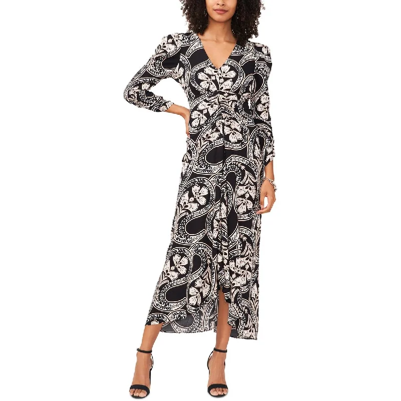 Weekend Sale MSK Womens Printed Rayon Maxi Dress