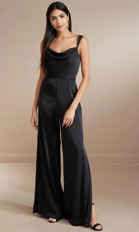 Sale Clearance Christina Wu Celebration 22178 - Sleeveless Cowl Neck Jumpsuit