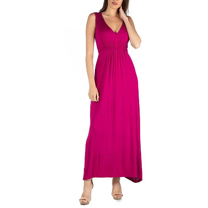 Clothing Online 24seven Comfort Apparel Womens Scoop Neck Long Maxi Dress