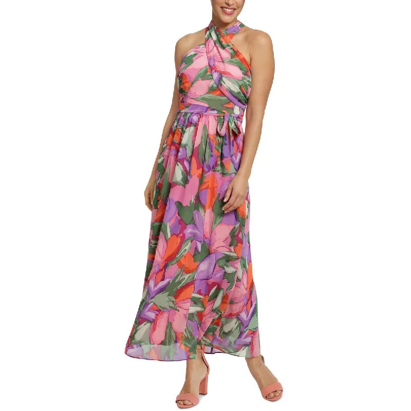 Bundle Offer MSK Womens Petites Printed Chiffon Maxi Dress