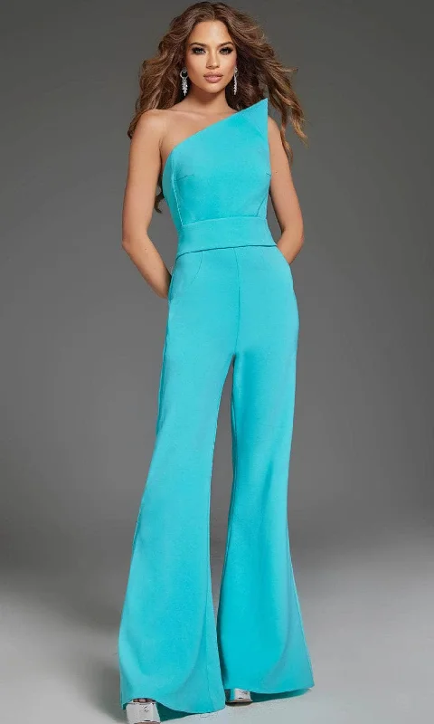 Trendy Women’s Apparel for All Seasons Jovani 43567 - Asymmetrical Jumpsuit