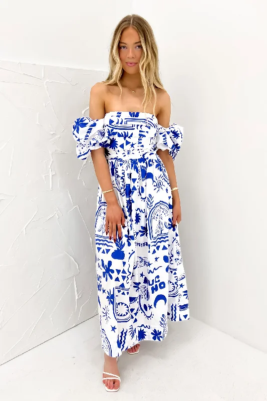 Fashion Sale Dempsey Midi Dress Blue Paradise