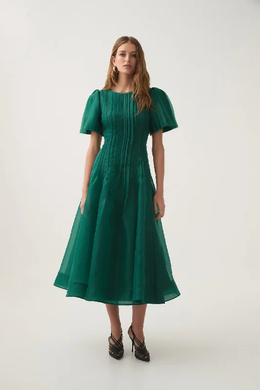 Sophisticated Style Nova Pleated Midi Dress