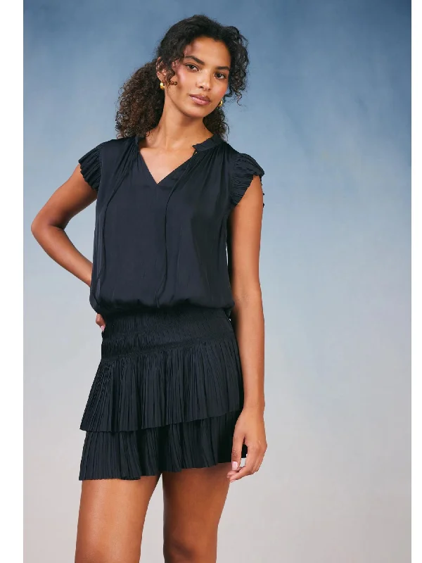 Modern Casual Clothing Zoey Pleated Mini Dress