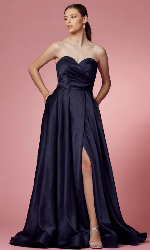 Online Boutiques Nox Anabel R1036 - Strapless Sweetheart Evening Gown