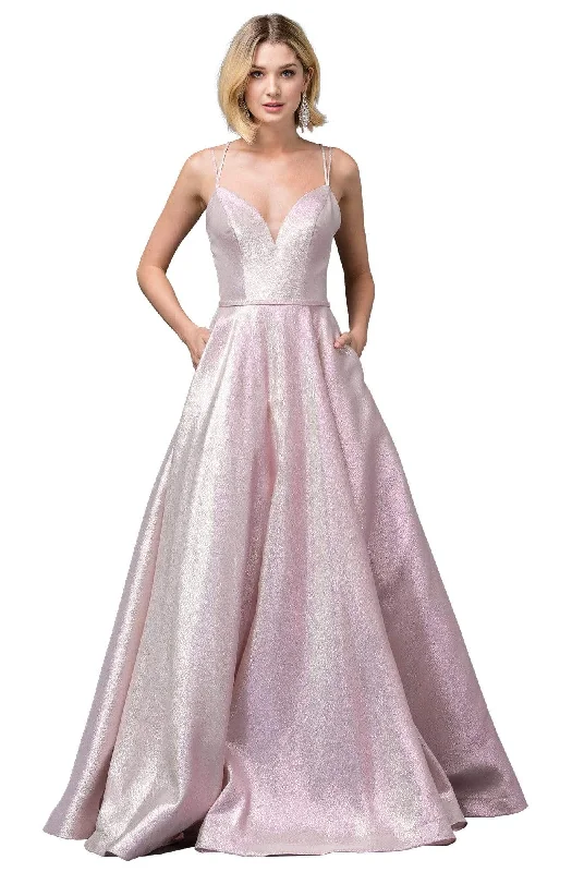 Fresh Styles, Fresh Deals Dancing Queen - 2859 Sleeveless Deep V-neck Ballgown