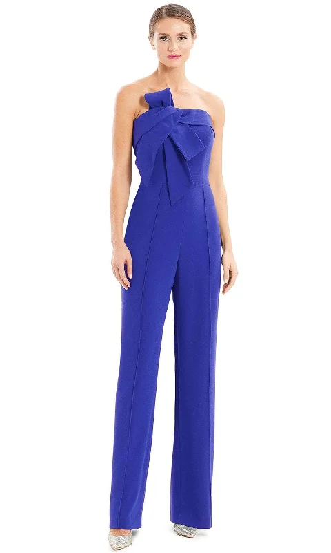 Trendy Outfits For Ladies Alexander by Daymor 1678 - Strapless Bow Accent Formal Jumpsuit