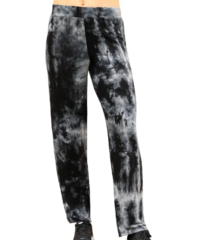 Glamorous Evening Wear Marble Wash Lounge Pant In Carbon