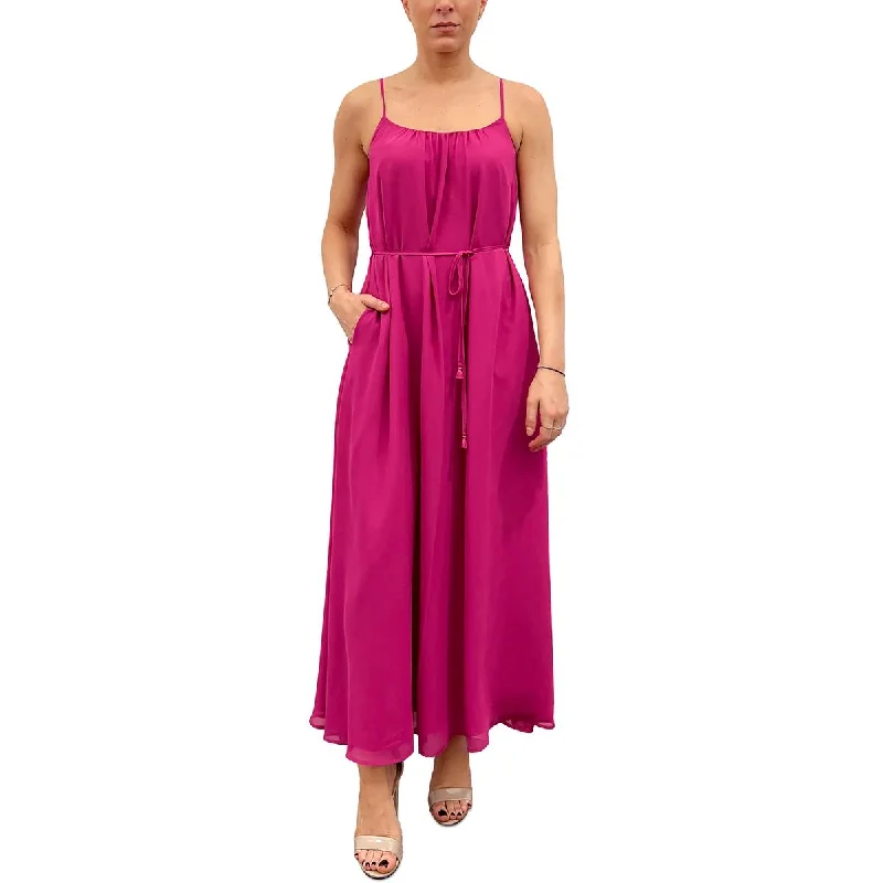 Women's Clothing Boutique Sam Edelman Womens Belted Chiffon Maxi Dress