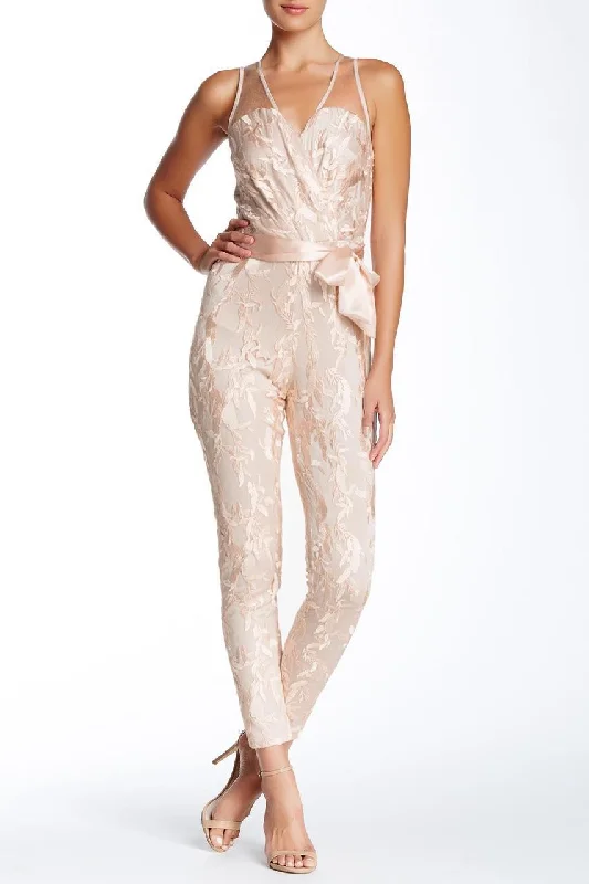 Fashion Sale Adrianna Papell - 231M70480 Lace Overlay Jumpsuit Formal