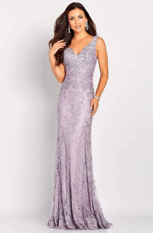 Exclusive Sale Cameron Blake - 119662 Versatile Jeweled Lace Sheath Gown