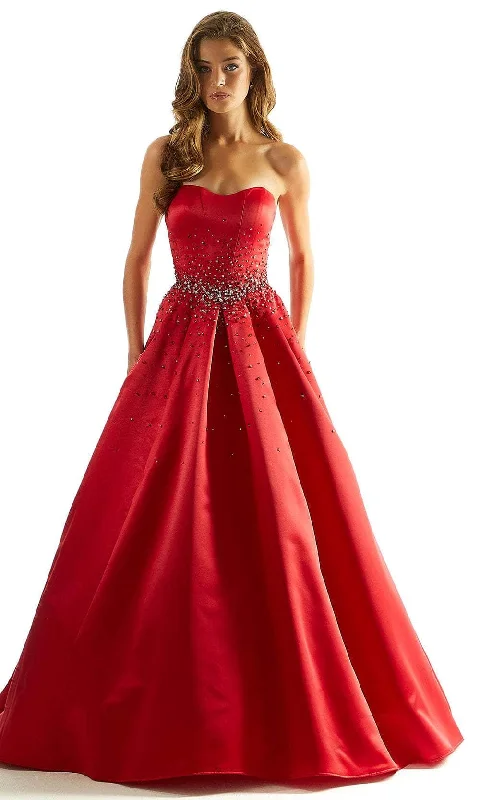 Casual Fashion Mori Lee 49054 - Strapless Beads Ballgown