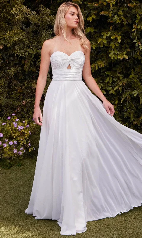 Big Savings Ladivine Bridal 7435W - Strapless A-Line Bridal Gown