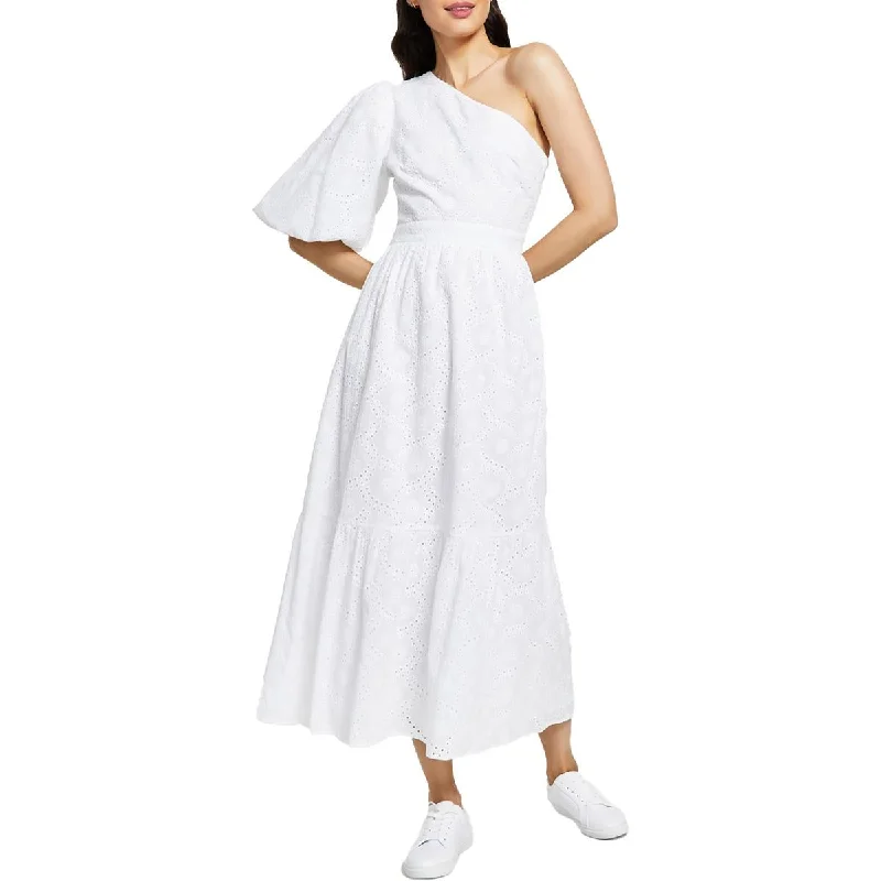 Sporty Streetwear Rachel Rachel Roy Womens Cotton Eyelet Maxi Dress