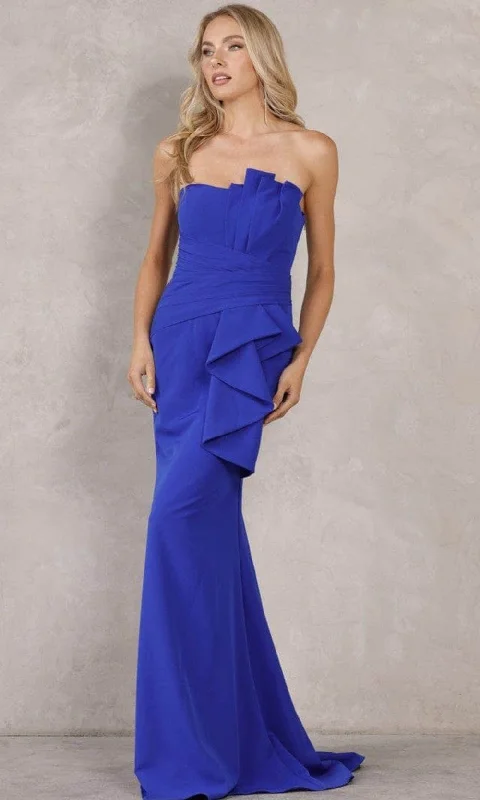 Rocker Chic Fashion Terani Couture 2214E0165 - Strapless Long Gown