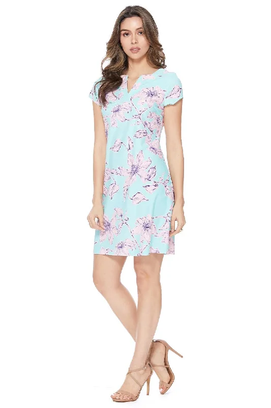 Elevate Your Wardrobe Becca Floral Cap Sleeve in Mint