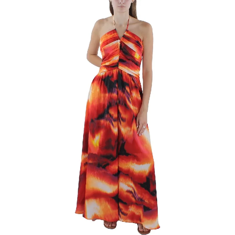 Minimalist Women’s Fashion Clothing DKNY Womens Printed Long Maxi Dress