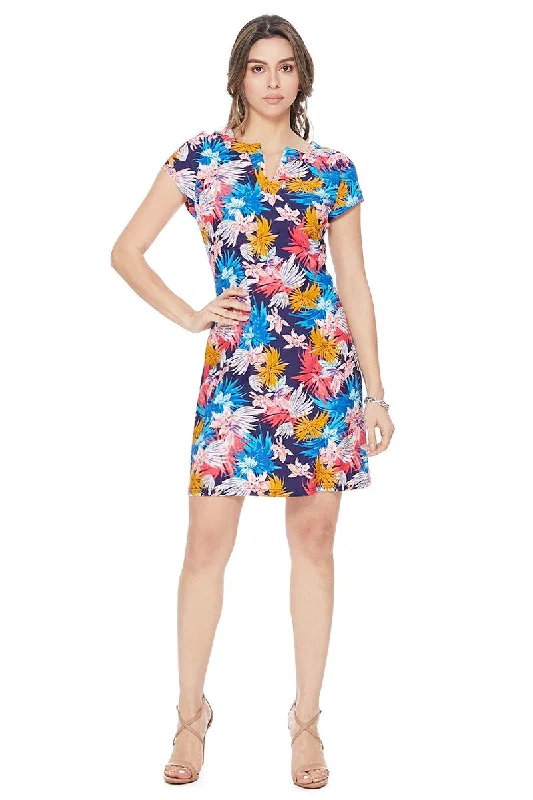 Limited Time Offer Becca Cap Sleeve in Navy Floral