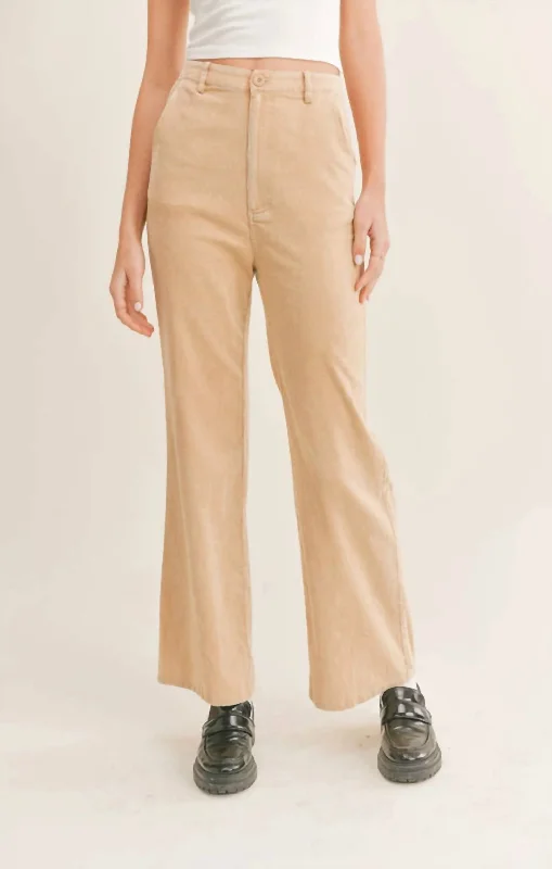 Cheap Women's Clothing Online Forever Young Corduroy Pants In Khaki