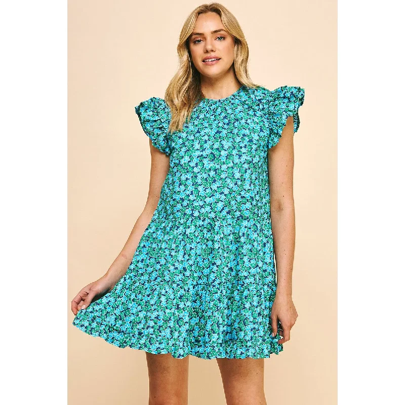 Everyday Wear Isla Floral Print Tiered Mini PINCH Dress SALE