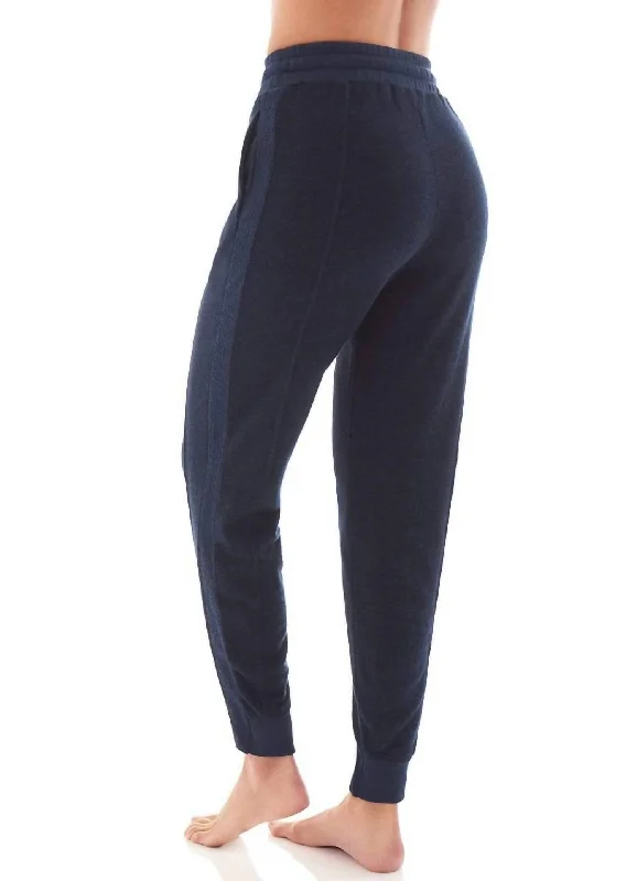 Casual Wear Navy Hibiscus Jogger