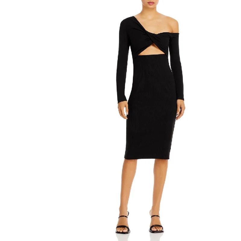 Quality Wear Fore Womens Cut Out Off The Shoulder Midi Dress