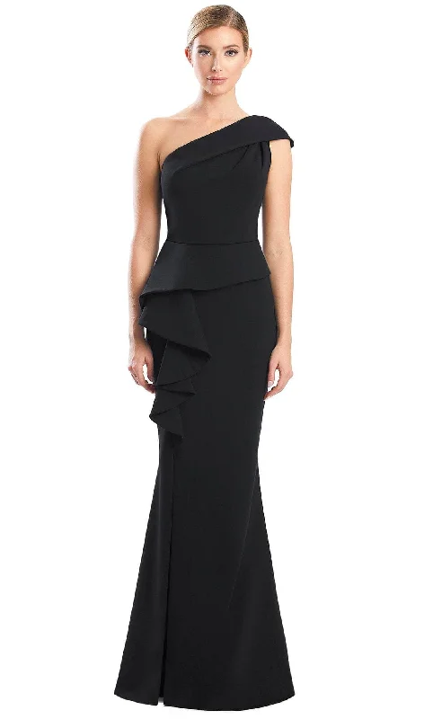 Hot Trends Alexander by Daymor 1781S23 - Asymmetrical Neck Minimalist Evening Gown