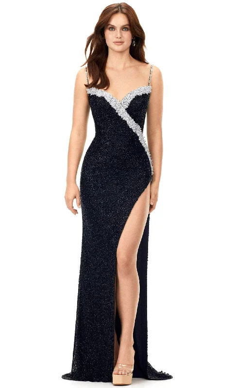 Vibrant Femme Fashion Ashley Lauren 11368 - Sleeveless Beaded Evening Gown