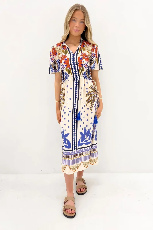 Elevate Your Wardrobe Venya Midi Dress Tropical Sagrada