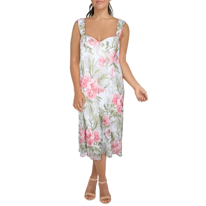 Sale For Women Connected Apparel Womens Plus Chiffon Sleeveless Midi Dress