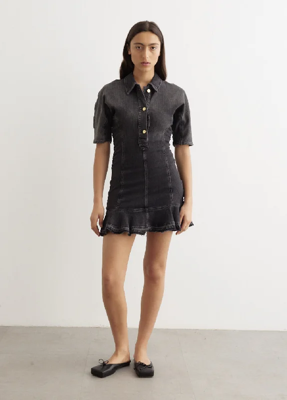 Online Shopping Boutiques Tint Edge Denim Mini Dress