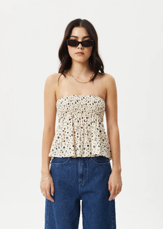 Mega Sale AFENDS Womens Rooney - Strapless Top - Sesame