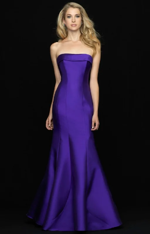 Fashion Essentials Madison James Strapless Mikado Mermaid Gown 18-635 - 1pc Purple in Size 6 Available