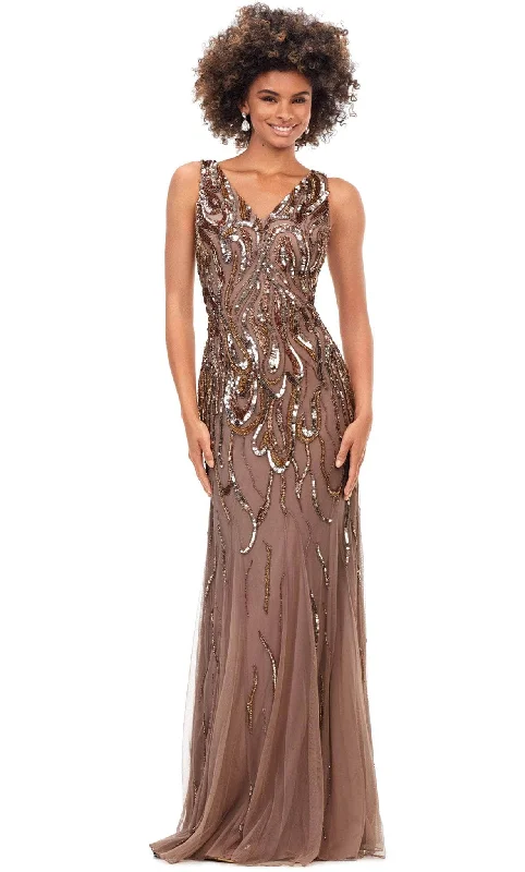 Special Offer Ashley Lauren 11204 - Sleeveless V-Neck Evening Gown