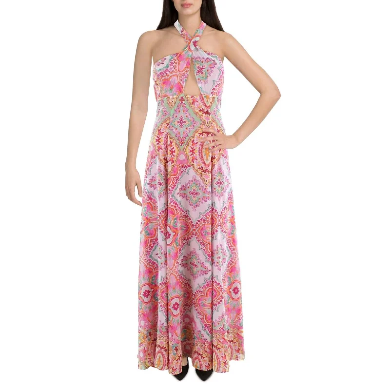 New Arrival Discounts Guess by Marciano Womens Normani Chiffon Long Maxi Dress