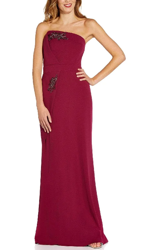 Trendy Women's Wear Adrianna Papell AP1E207890 - Strapless Sheath Long Gown