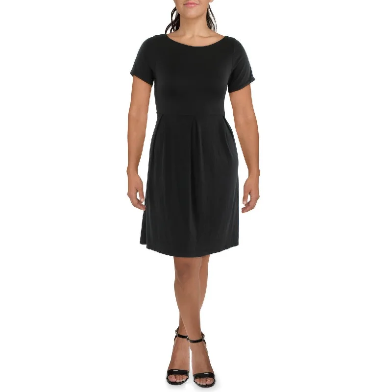 Effortless Style, Endless Impact 24seven Comfort Apparel Womens Short Sleeve Knee Length Midi Dress