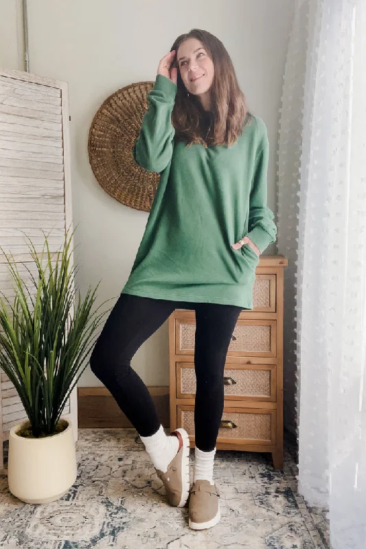 High End Fashion Sweatshirt Mini Dress