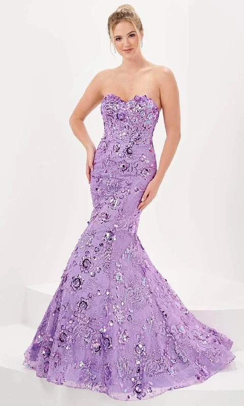 Season Sale Tiffany Designs 16052 - Embellished Mermaid Evening Gown