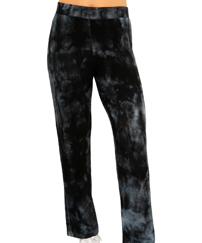 Minimalist Style Marble Wash Lounge Pant In Storm