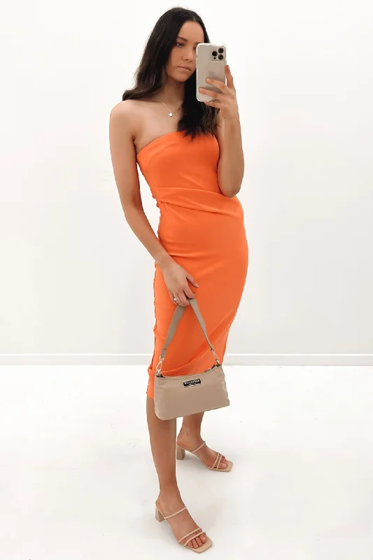 Chic Outfits Harlow Midi Dress Orange