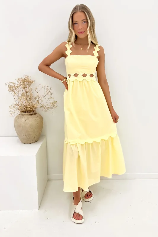 Exclusive Discount Junie Midi Dress Yellow