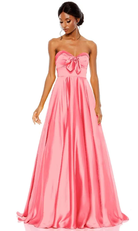 Women's Online Clothing Boutique Mac Duggal 67995 - Strapless Bow Accent Prom Gown