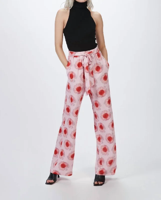 Clearance Event Novyanna Trousers In Pink Anemone