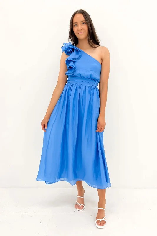 Elegant Fashion Colby Midi Dress Blue