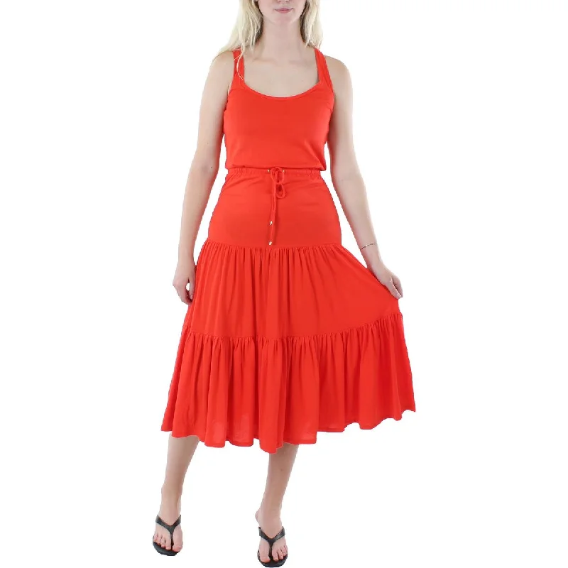 Flash Sale Online Lauren Ralph Lauren Womens Tiered Sleeveless Midi Dress