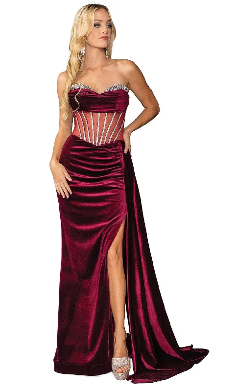 Imeless Style Dancing Queen 4449 - Strapless Corset Bodice Prom Gown